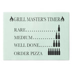 Grill Master's Timer Cutting Board | Beer Level Steak Doneness Chart