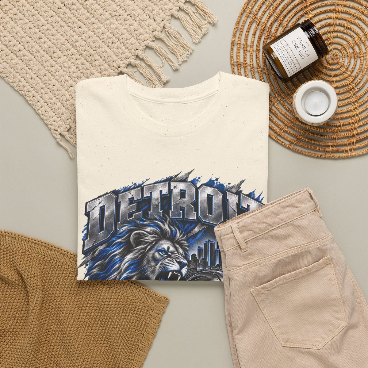 Detroit Football Lion Graphic Tee