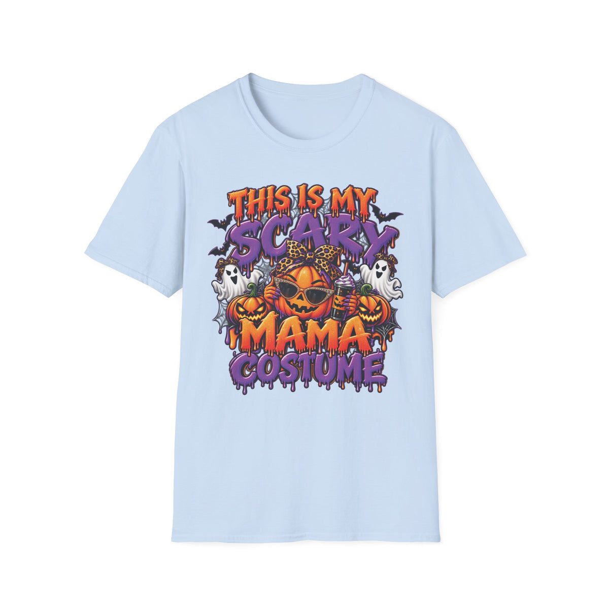 This Is My Scary Mama Costume T-Shirt | Halloween Pumpkin Ghosts Bats