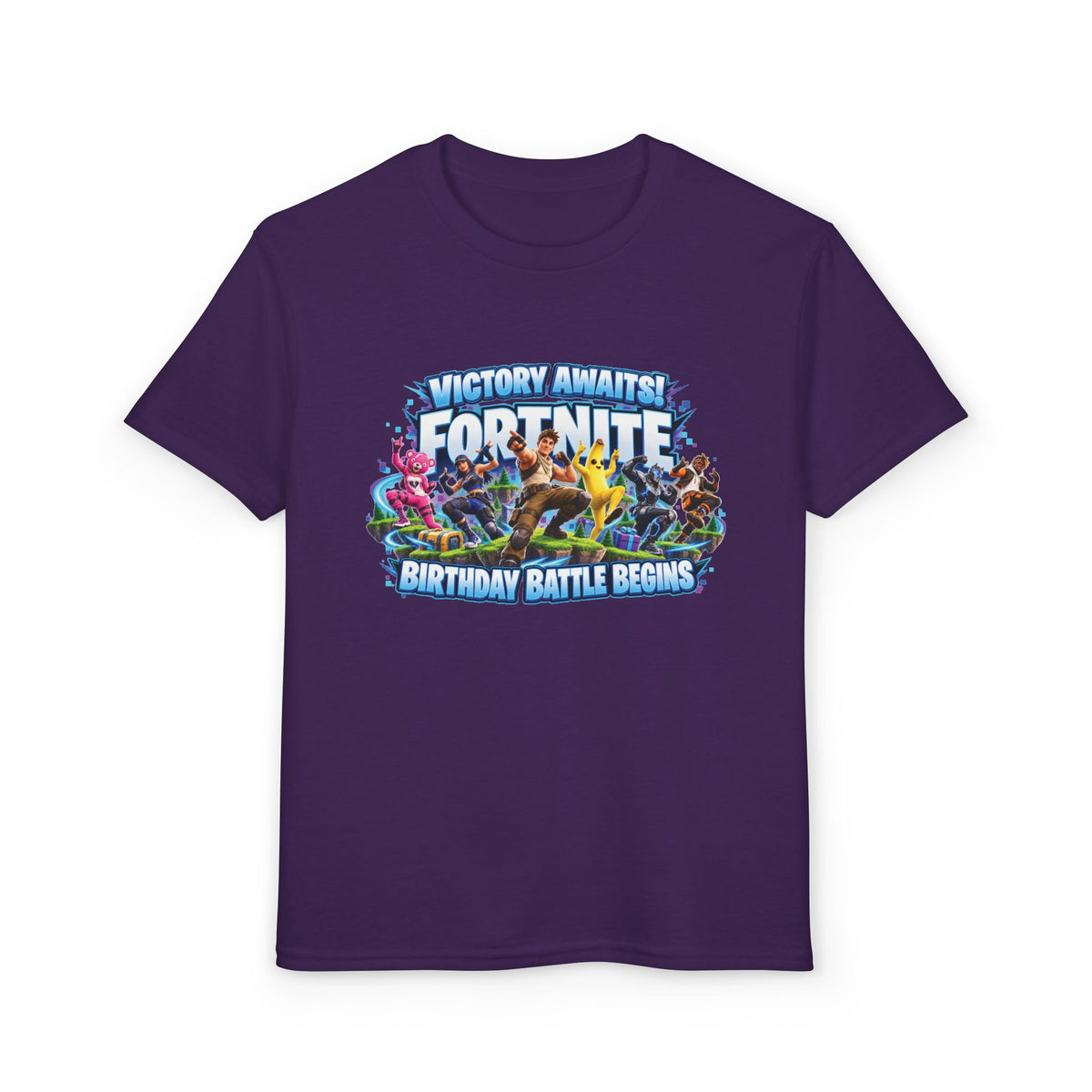 Fortnite Birthday Battle Begins Youth T-Shirt – Custom Number 12