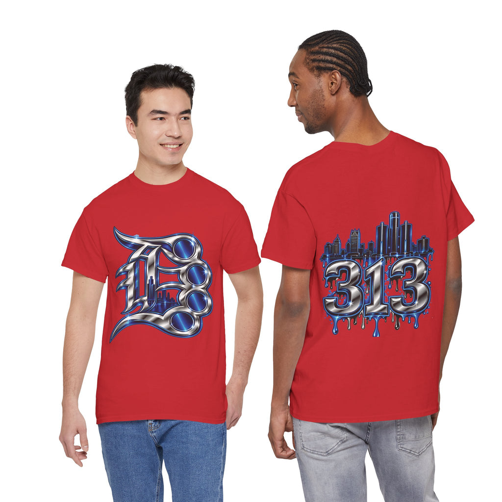 Detroit Brass Knuckles graphic tee | 313 Skyline Drip T-Shirt