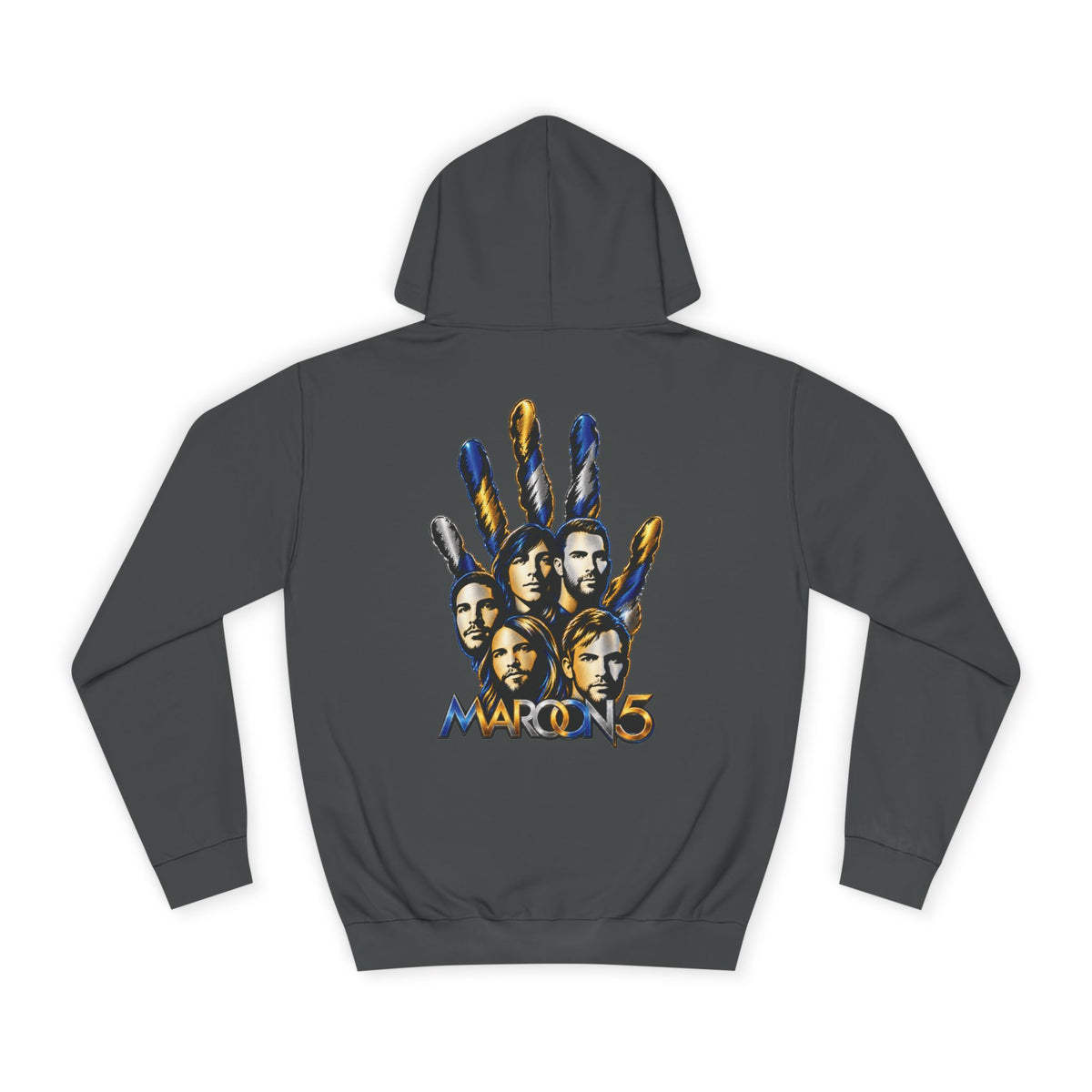 Maroon 5 Band Portrait Handprint Hoodie | Music Band Pullover
