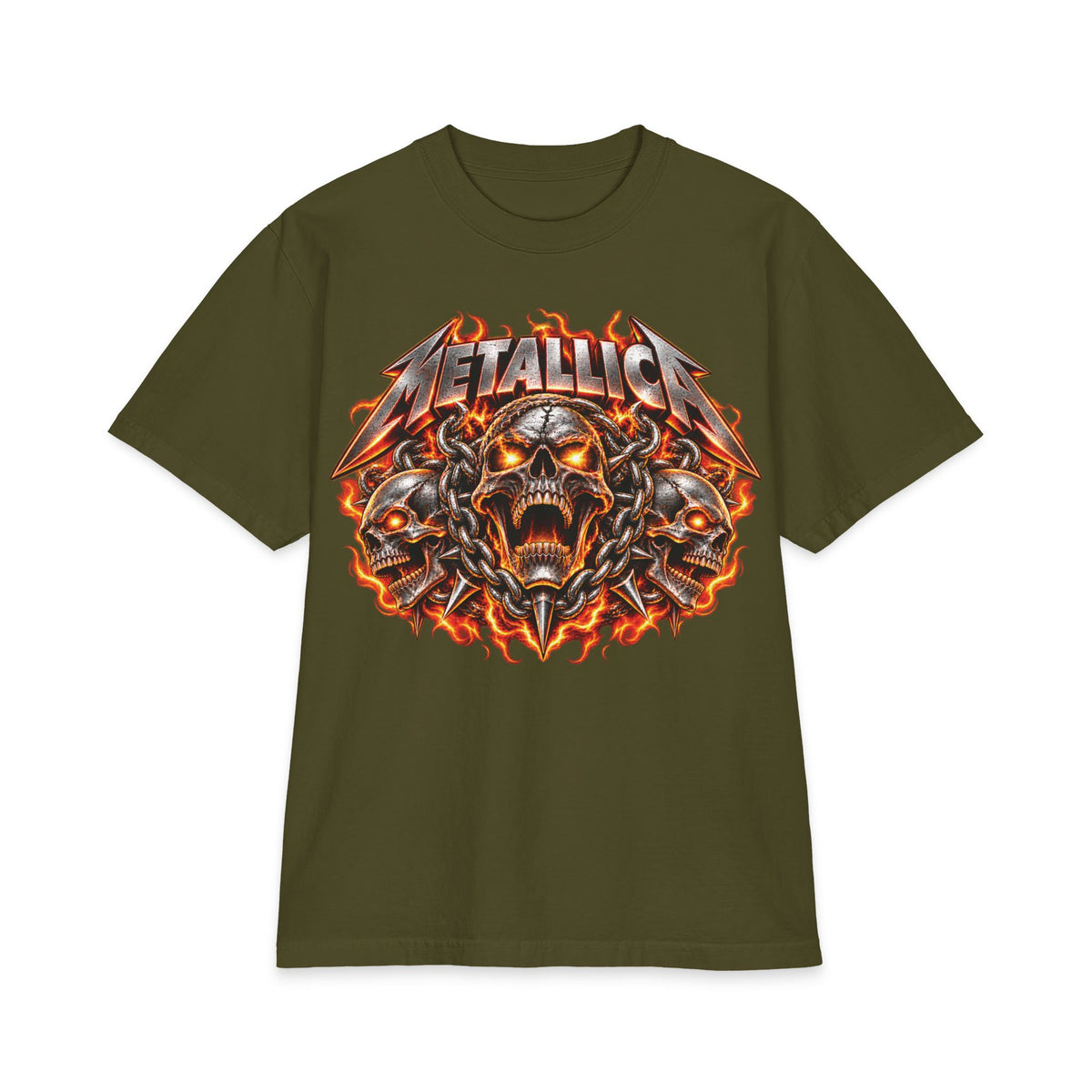 Metallica Skull and Snake T-Shirt | Rock Band Graphic Tee
