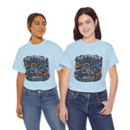 Detroit Muscle Car Tee | Vintage Hot Rod Illustration, Garage Scene