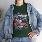 Detroit Batter Up T-Shirt | Baseball City Skyline Tee