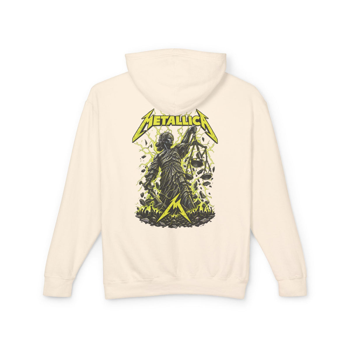 Metallica Skull & Broken Clock Hoodie | Band Logo Rock Music Sweatshirt