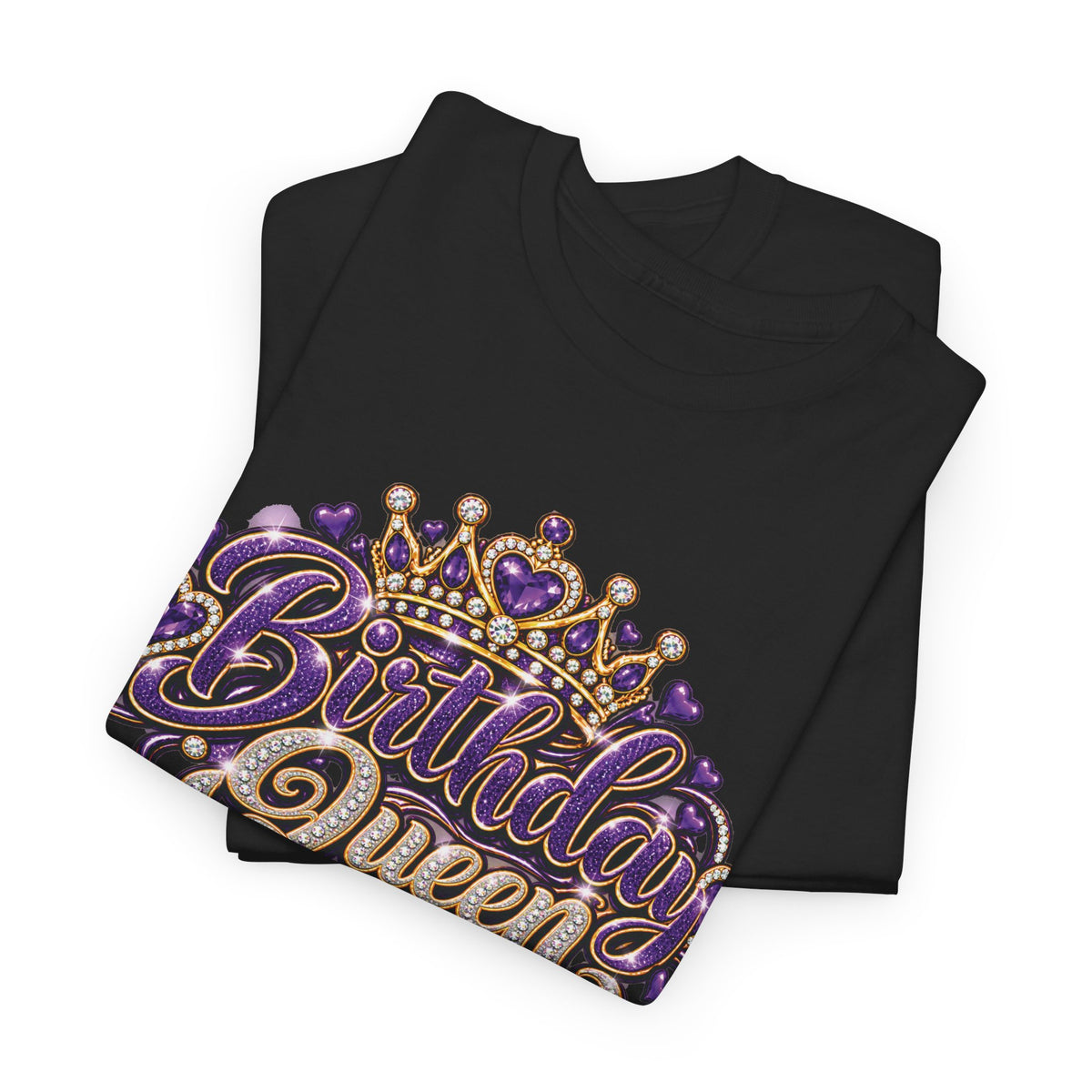 Birthday Purple Queen Graphic T-Shirt