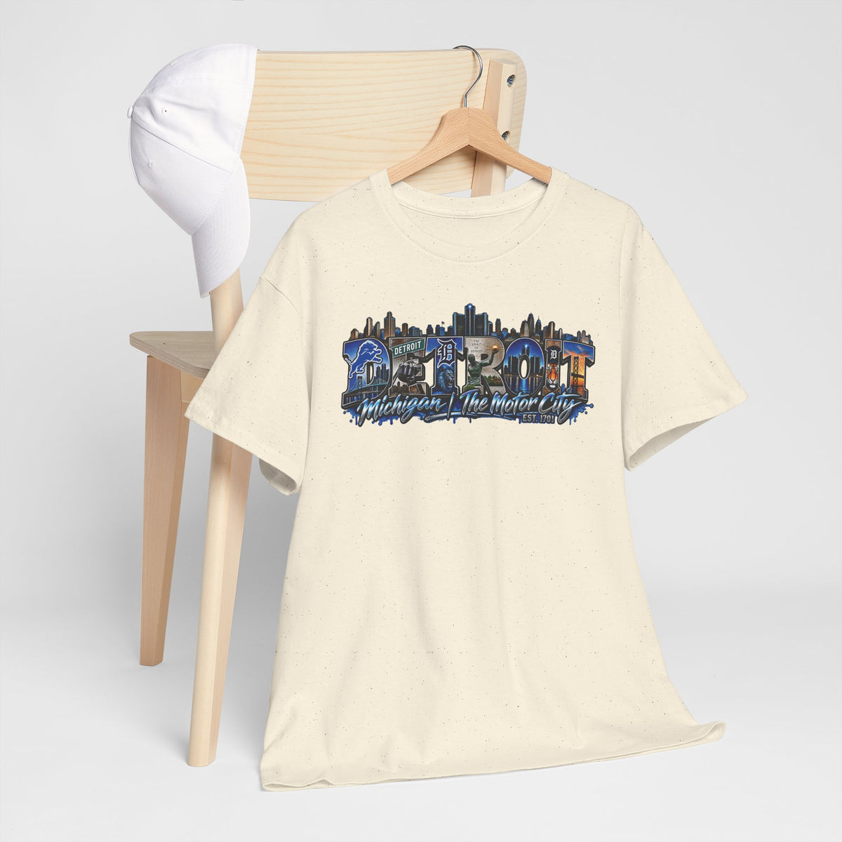 Detroit skyline collage T-Shirt | Detroit Michigan Motor City Tee