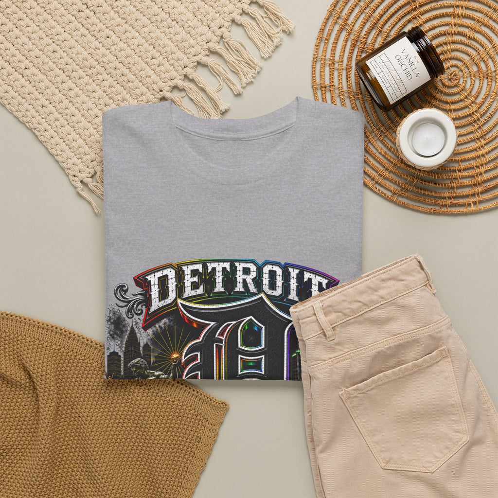 Detroit D Skyline Determined True Grit T-Shirt | City Pride Tee