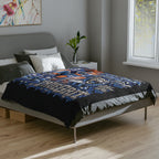 Detroit Lions Girl velveteen blanket | 313 True Grit football design