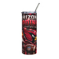 Arizona Cardinals Tumbler | 20oz Stainless Steel Football Team Travel Mug