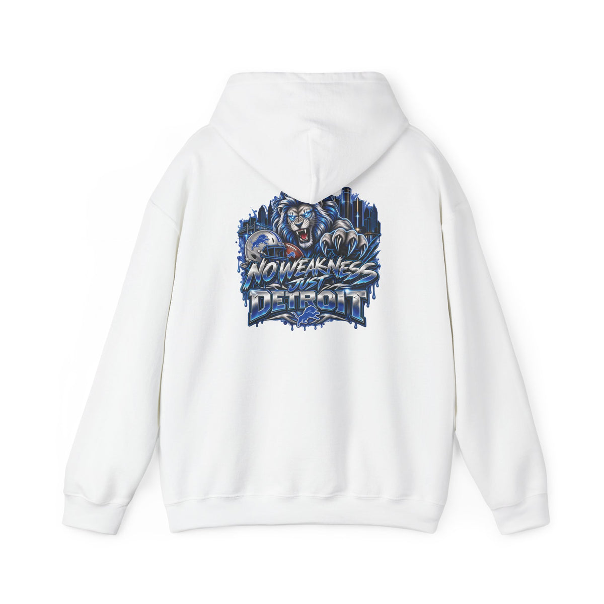 Detroit Lions Football Hoodie | No Weaknesses Team Spirit
