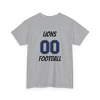 Detroit Lion Rider T-Shirt | Football Team Graphic Tee, Blue Mascot