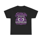 Never Walk Alone Lupus Ribbon Tee | Purple Awareness Ribbon, Support Shirt