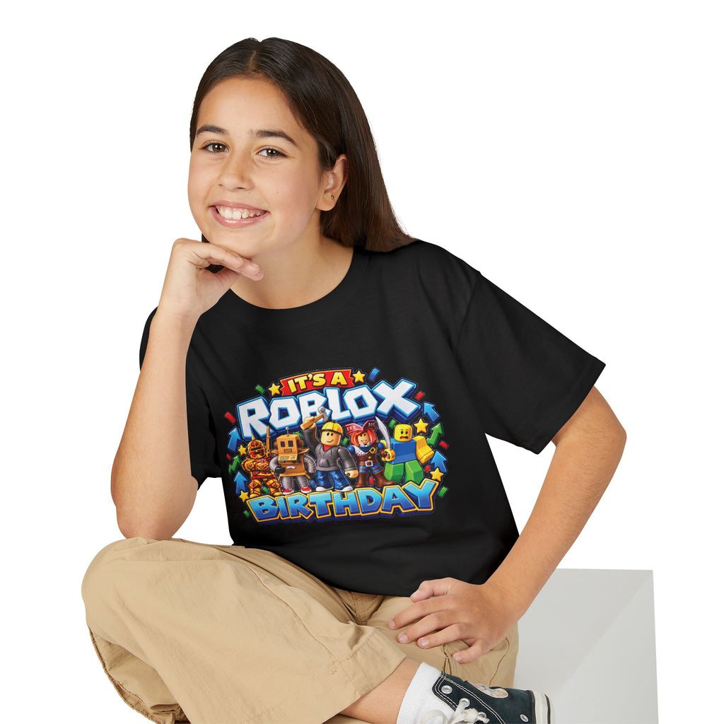 Roblox Birthday Leveling Up 9 Youth T-Shirt