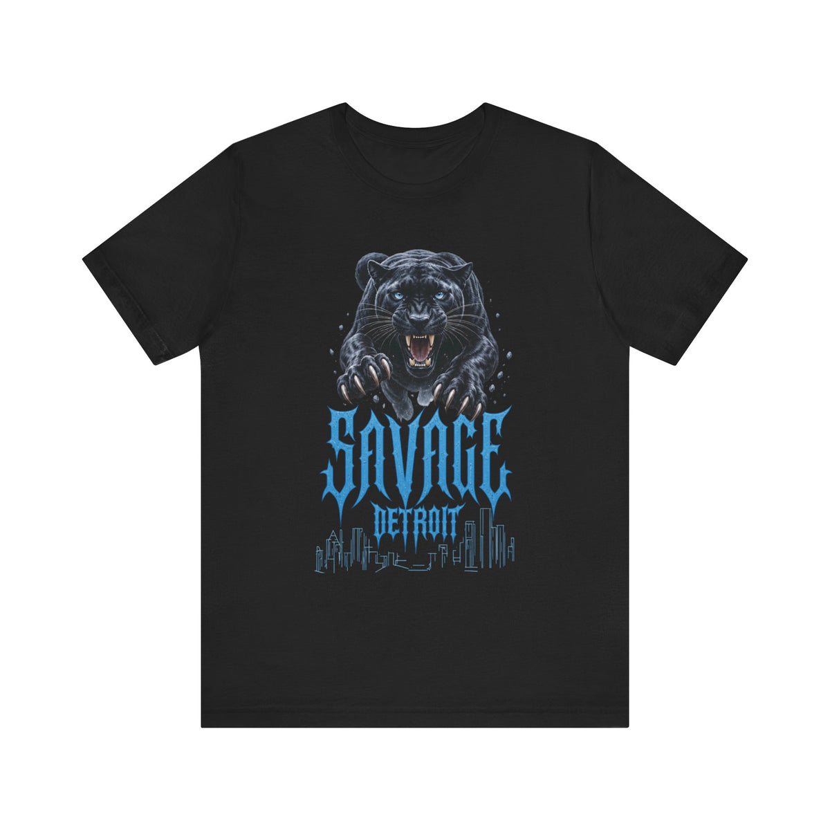 Savage Panther Detroit T-Shirt | Black Panther Graphic Tee