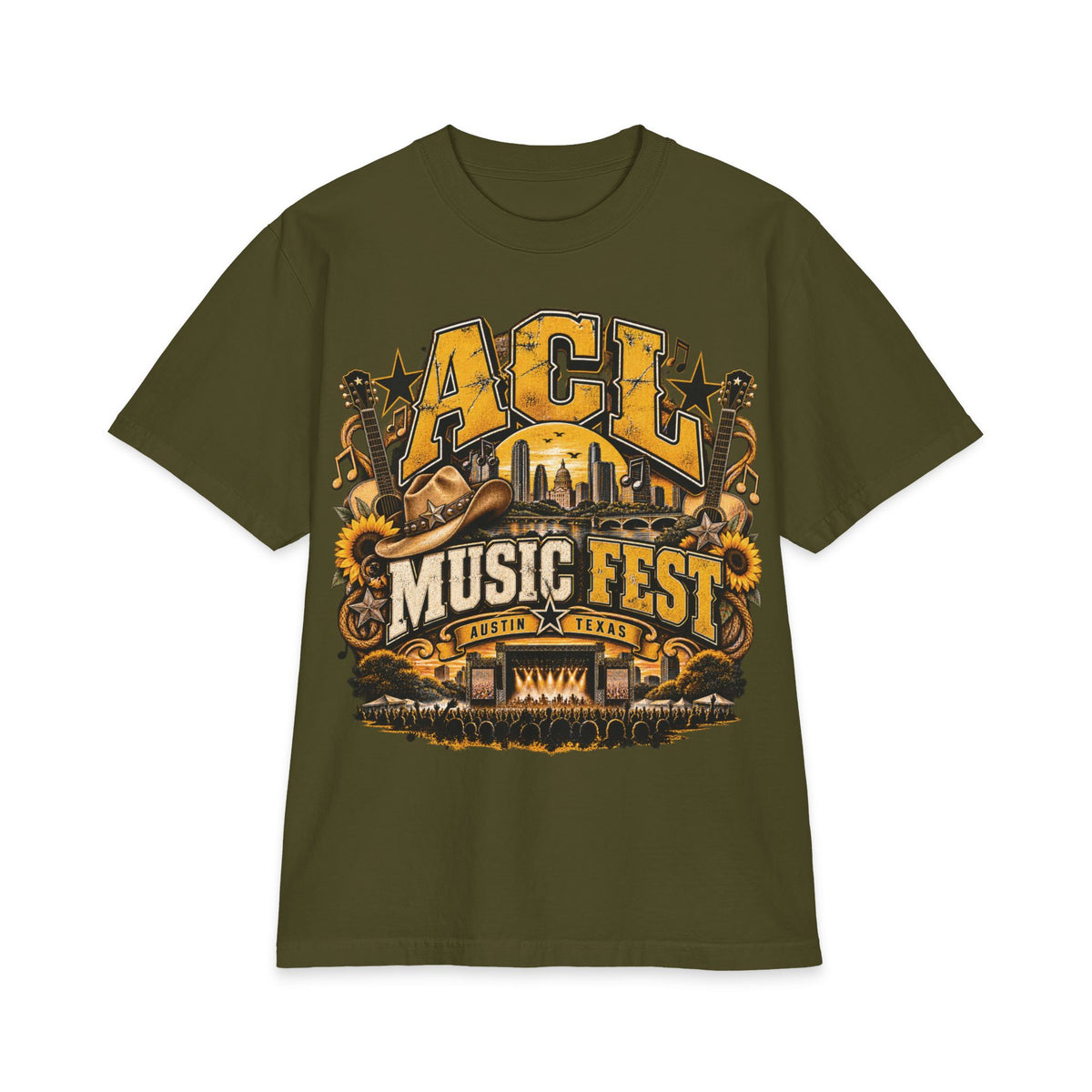 ACL Music Fest Graphic T-Shirt | Austin Festival Lineup Tee