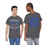 Detroit Lion Basketball Tee | D Letter Back Logo, Urban Sports Graphic