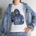 Scream Mask Football Player T-Shirt | Grunge Jersey Number 20