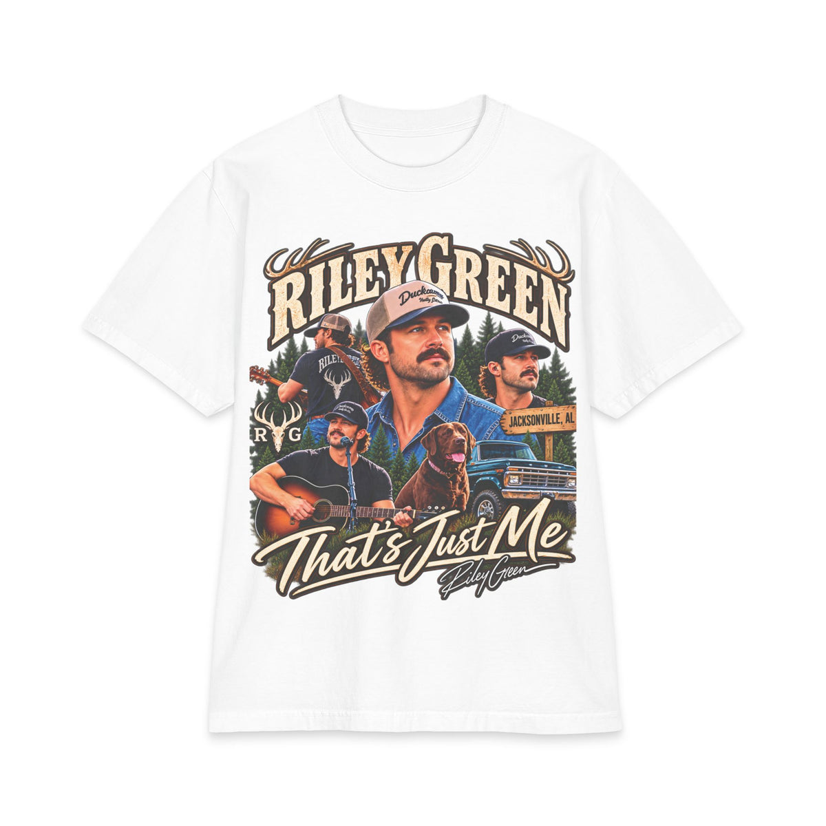 Riley Green Collage That's Just Me T-Shirt | Country Music Tee