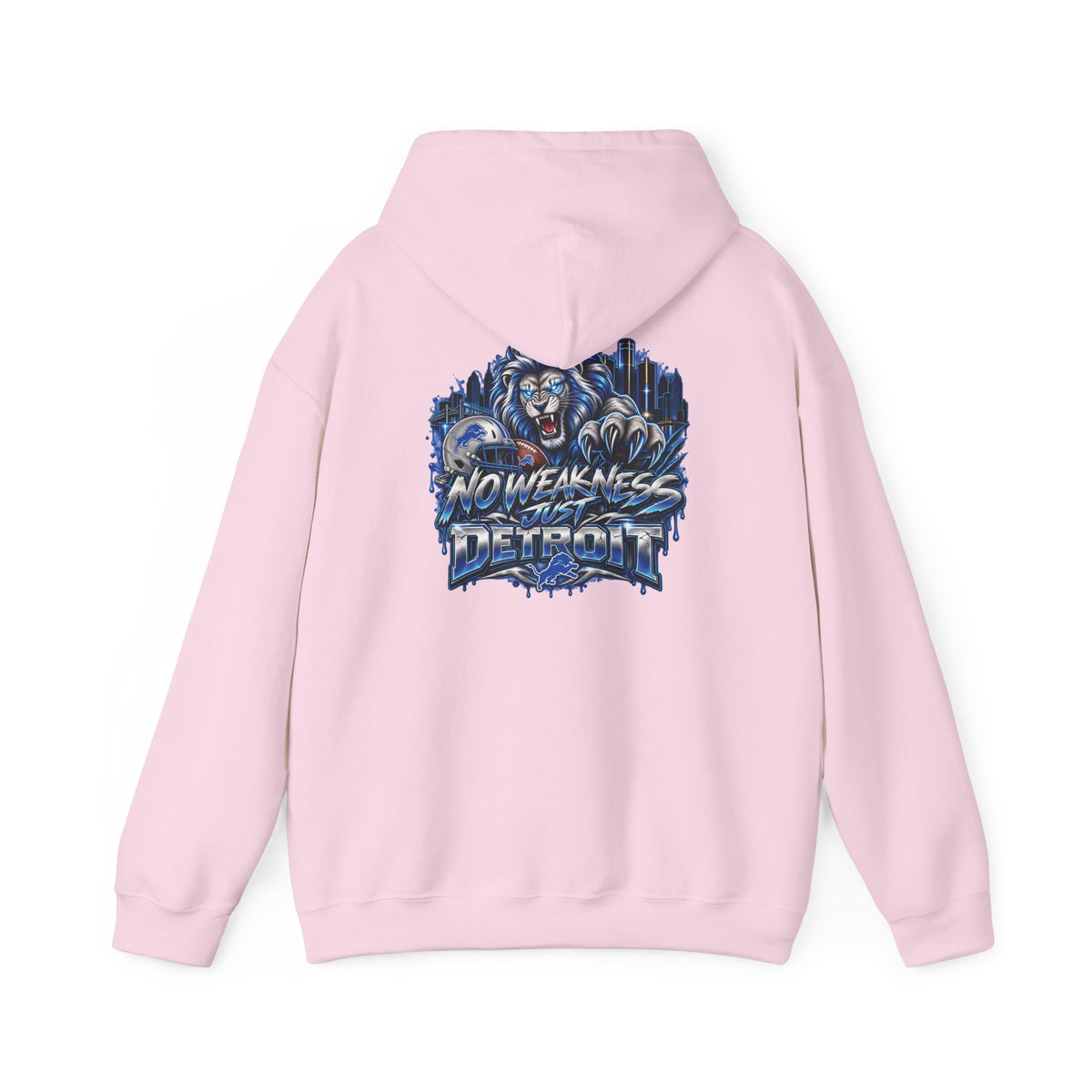 Detroit Lions Football Hoodie | No Weaknesses Team Spirit