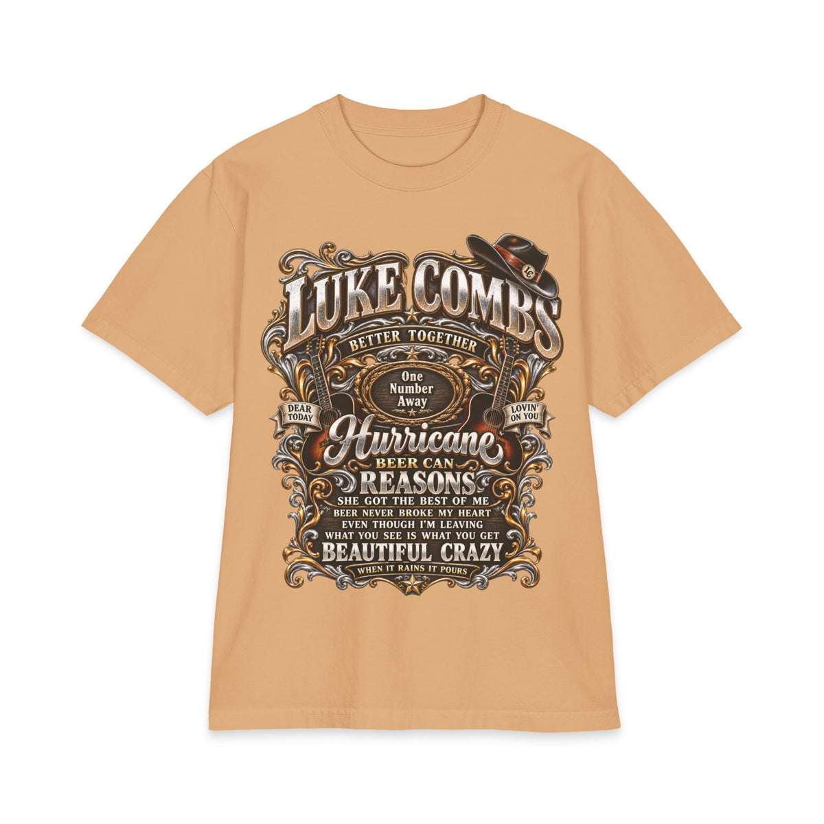 Combs Luke Concert Poster T-Shirt | Country Music Graphic Tee