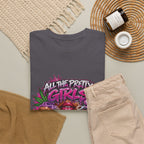 All The Pretty Girls Roll Like This T-Shirt | Pink Graffiti Cannabis Hands Design