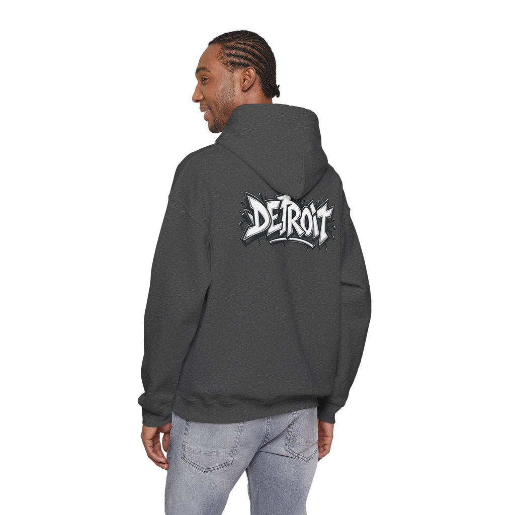 Detroit Graffiti Lion Hoodie | Colorful Street Art Pullover