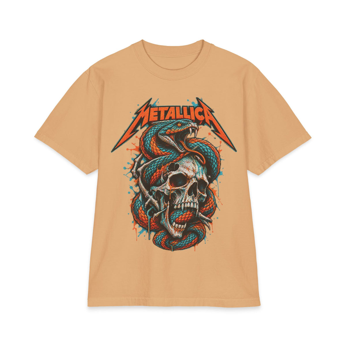 Metallica Snake and Skull T-Shirt | Band Graphic Tee