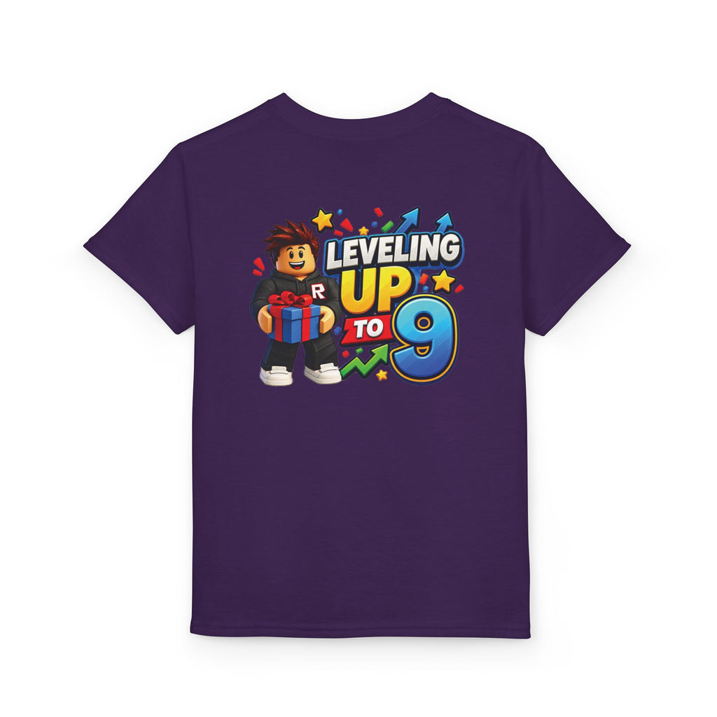 Roblox Birthday Leveling Up 9 Youth T-Shirt