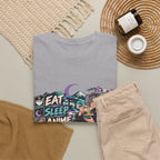 Eat Sleep Anime Gaming Repeat Video Game Graphic T-Shirt