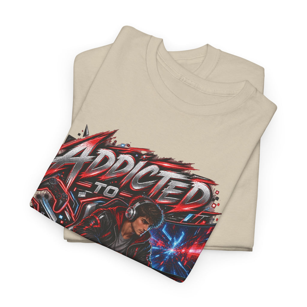Addicted to Gaming Graphic T-Shirt