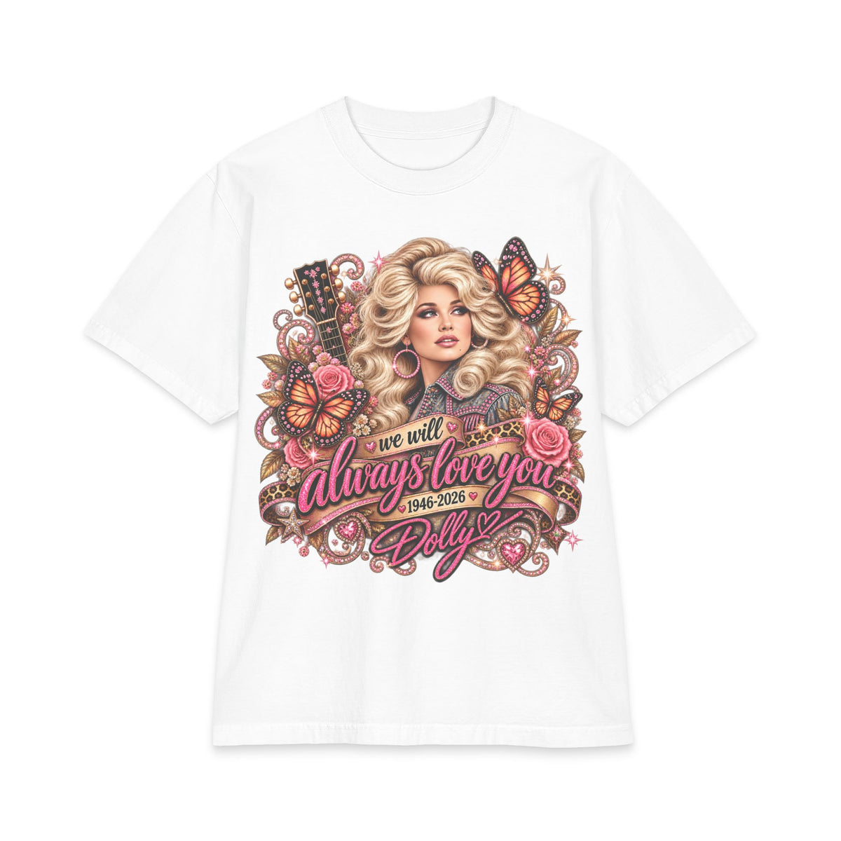 Dolly Tribute Portrait T-Shirt | We Will Always Love You 1946 2026