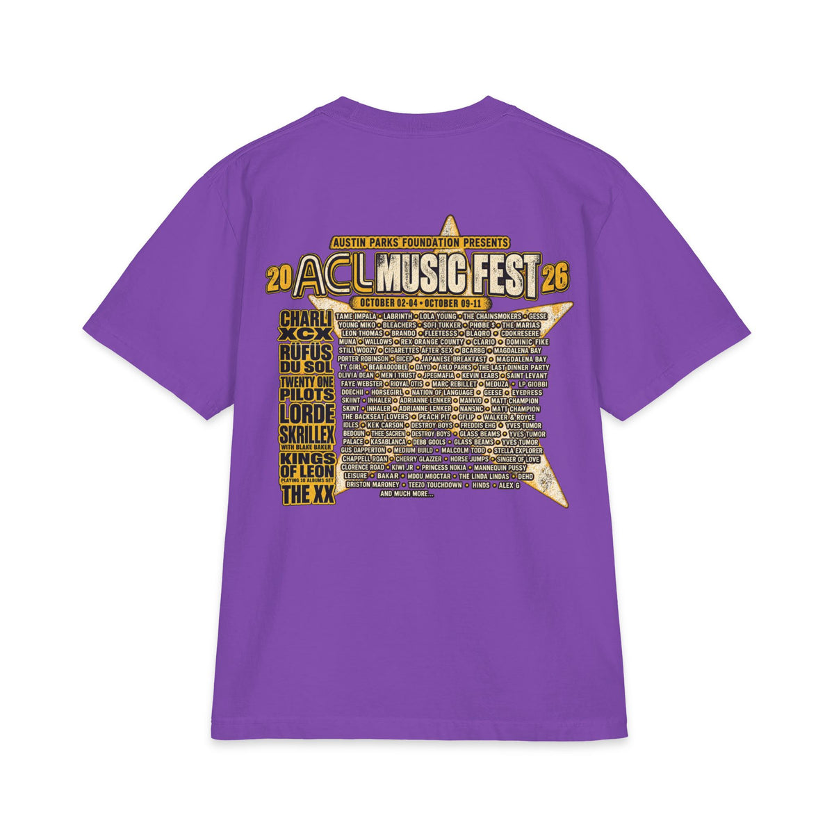 ACL Music Fest Graphic T-Shirt | Austin Festival Lineup Tee