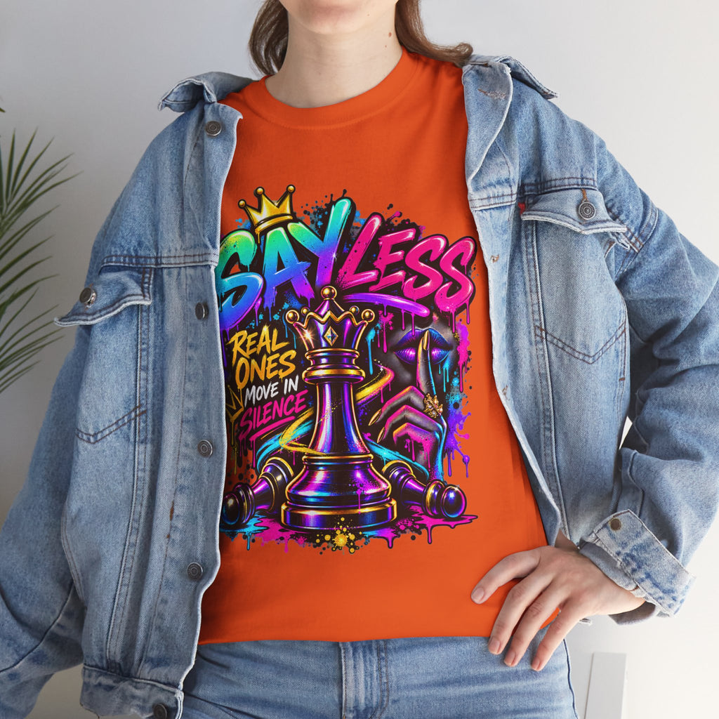 Say Less Chess King Tee | Graffiti Chess Piece Streetwear