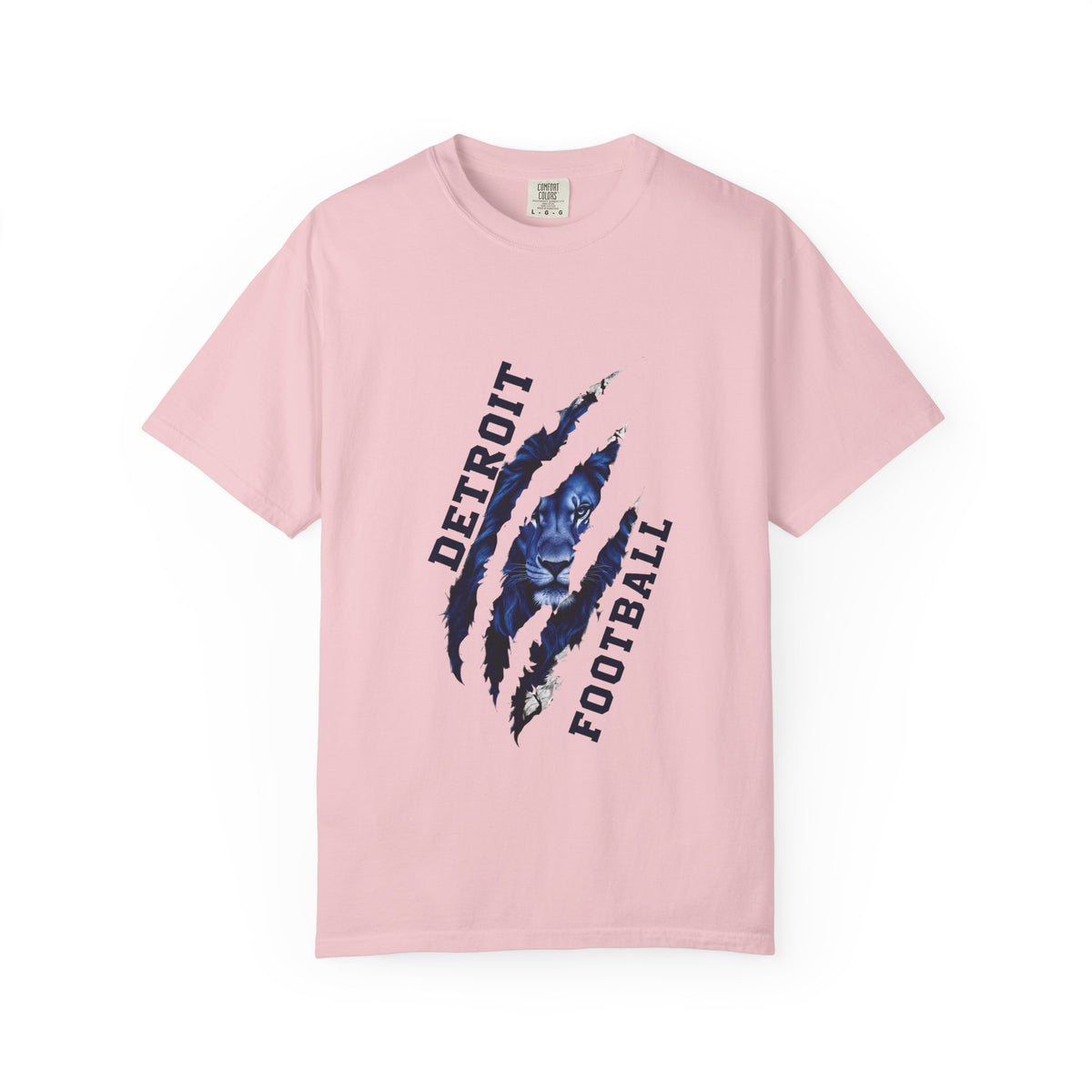 Detroit Football Claw Mark T-shirt | Lion Paw Sports Graphic