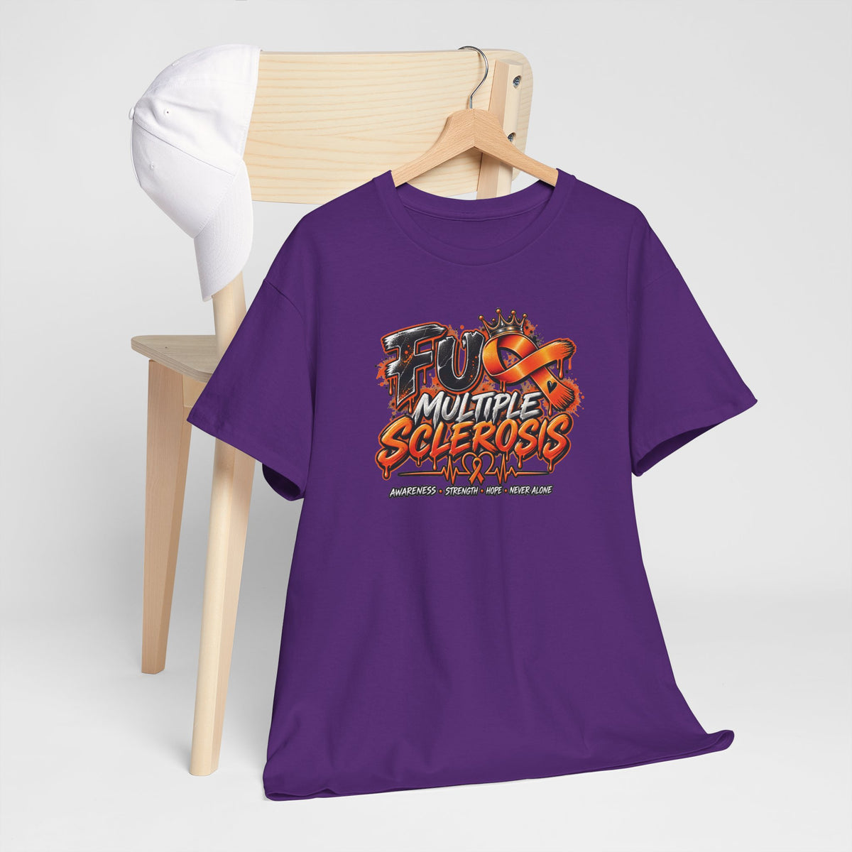 Fight Multiple Sclerosis T-Shirt | MS Awareness Ribbon, Neurology Support