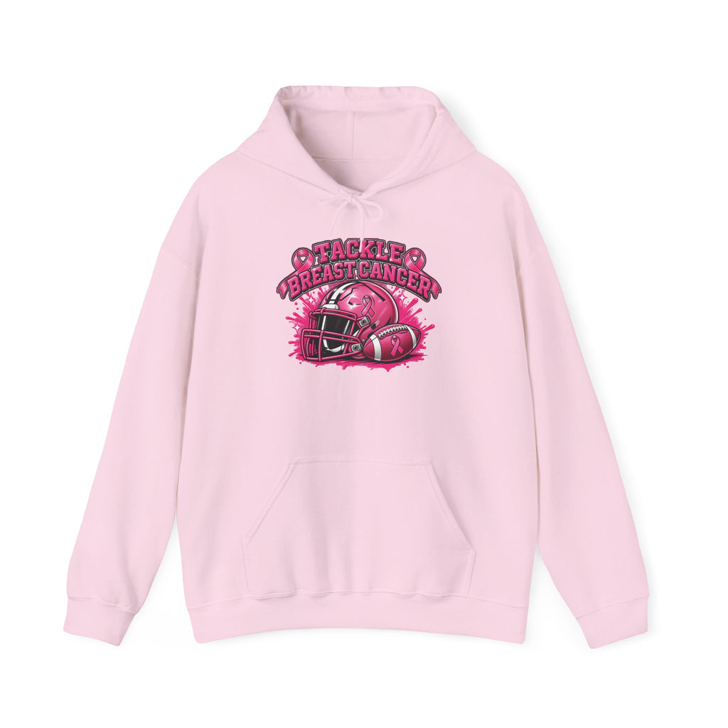 Tackle Breast Cancer Football Helmet Hoodie | Breast Cancer Awareness Sweatshirt