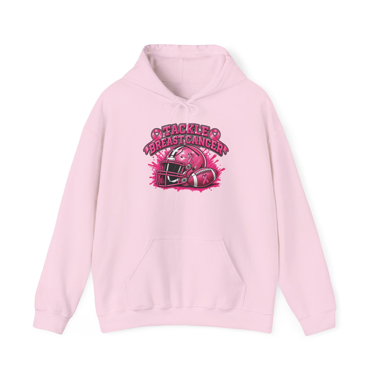 Tackle Breast Cancer Football Helmet Hoodie | Breast Cancer Awareness Sweatshirt