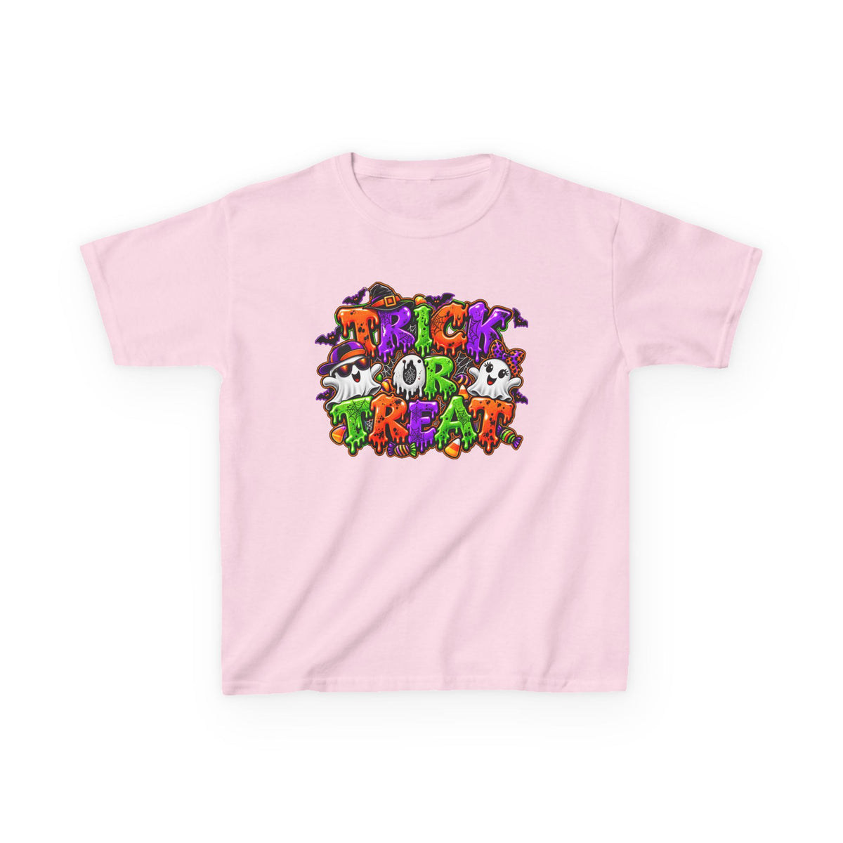 Boy and Girl Trick or Treat Halloween Graphic Tee | Kids