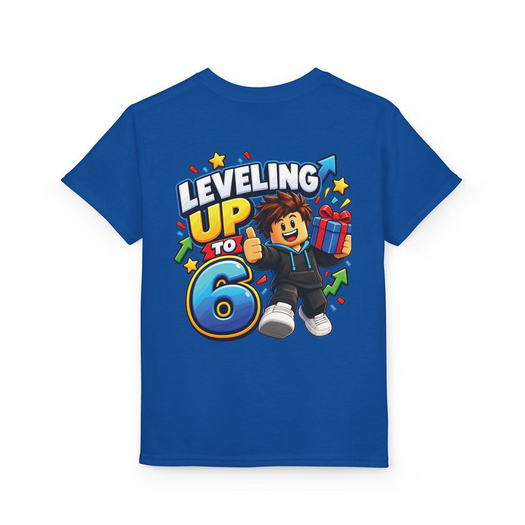 Roblox Birthday Leveling Up to 6 Youth T-Shirt