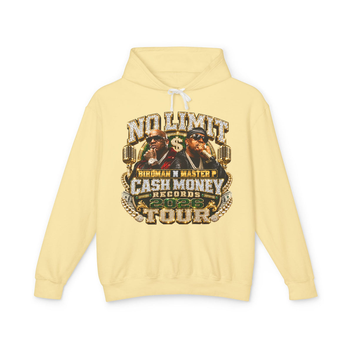 No Limit Cash Money Tour Hoodie | Vintage Rap Tour Graphic Hoodie