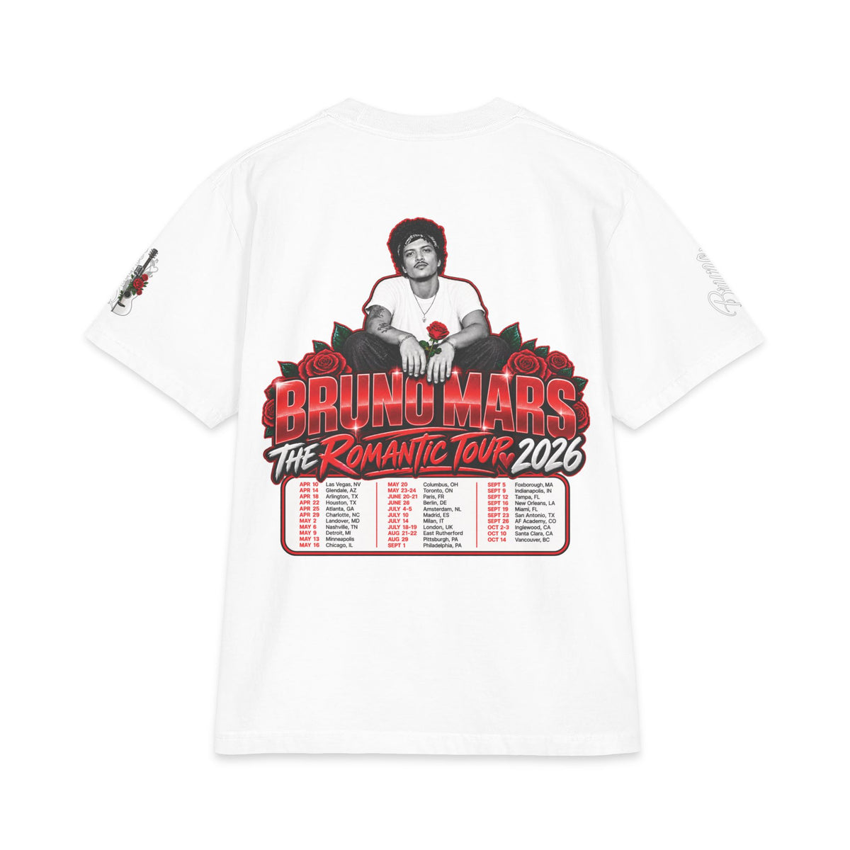 Bruno The Romantic Tour 2026 T-Shirt | Concert Tee