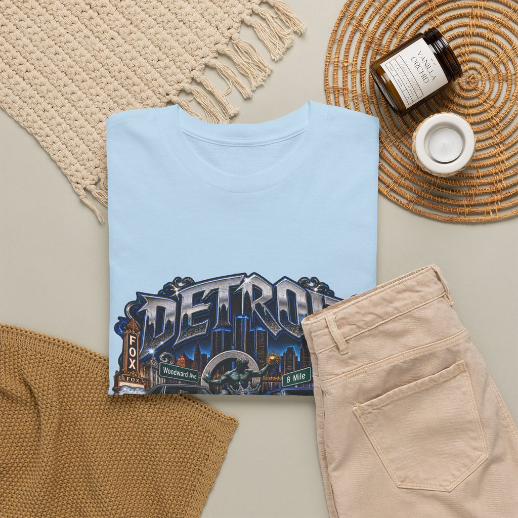 Detroit Muscle Car Tee | Vintage Hot Rod Illustration, Garage Scene