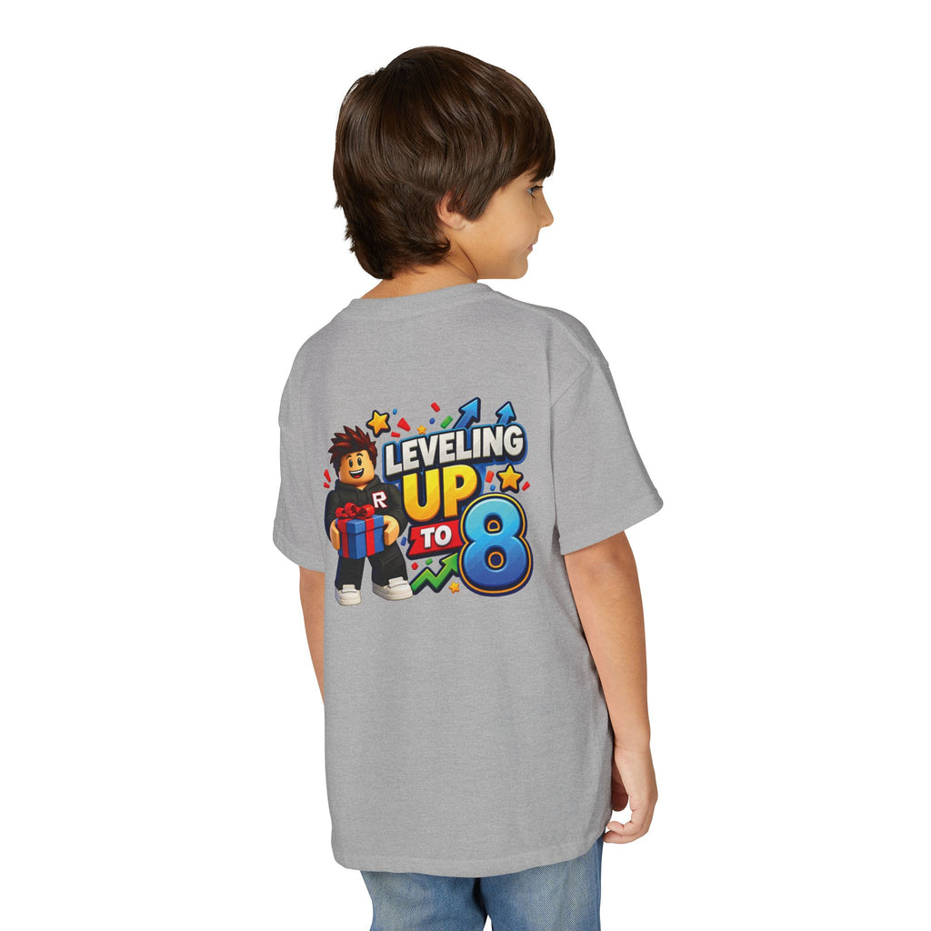 Roblox Birthday Youth T-Shirt – Leveling Up to 8 Gamer Birthday Shirt