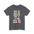 Mentor Inspire Educate Coach Share Influence Encourage T-Shirt | Typography