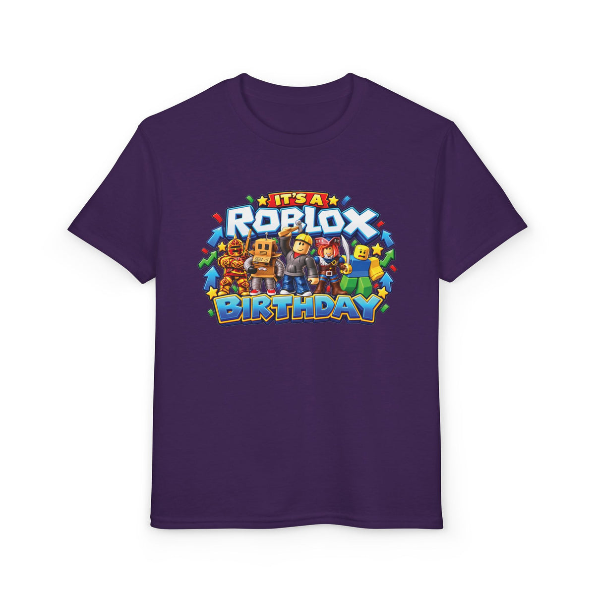 Roblox Birthday Leveling Up to 7 Youth T-Shirt