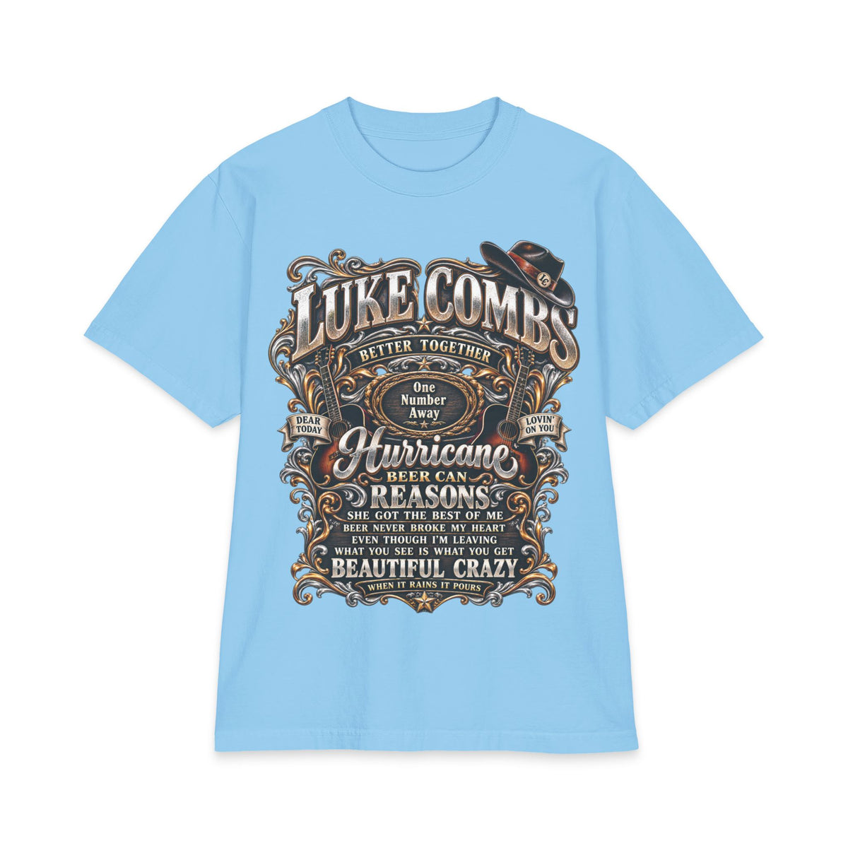 Combs Luke Concert Poster T-Shirt | Country Music Graphic Tee