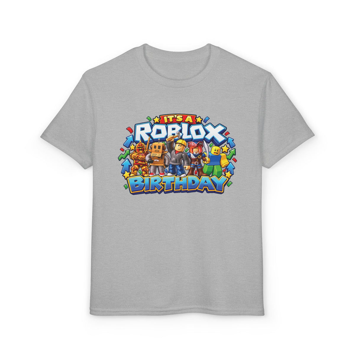 Roblox Birthday Leveling Up to 7 Youth T-Shirt