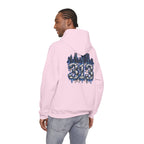 Detroit 313 Drip Skyline Hoodie | Graffiti Letter B Chest Design